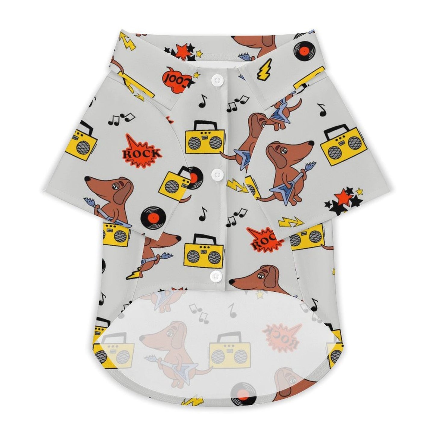 Custom 4-Way Stretch Pet Hawaiian Shirt