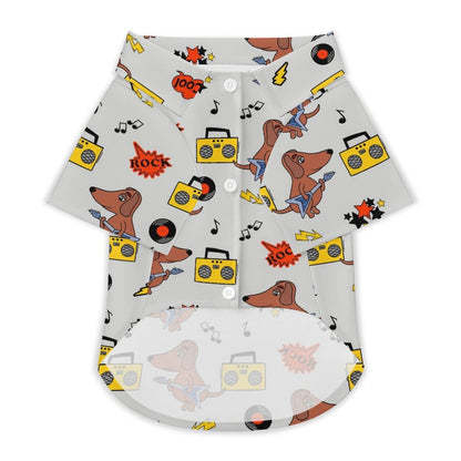 Custom 4-Way Stretch Pet Hawaiian Shirt