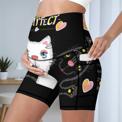 Custom Over-Belly Maternity Yoga Shorts with Deep Pockets