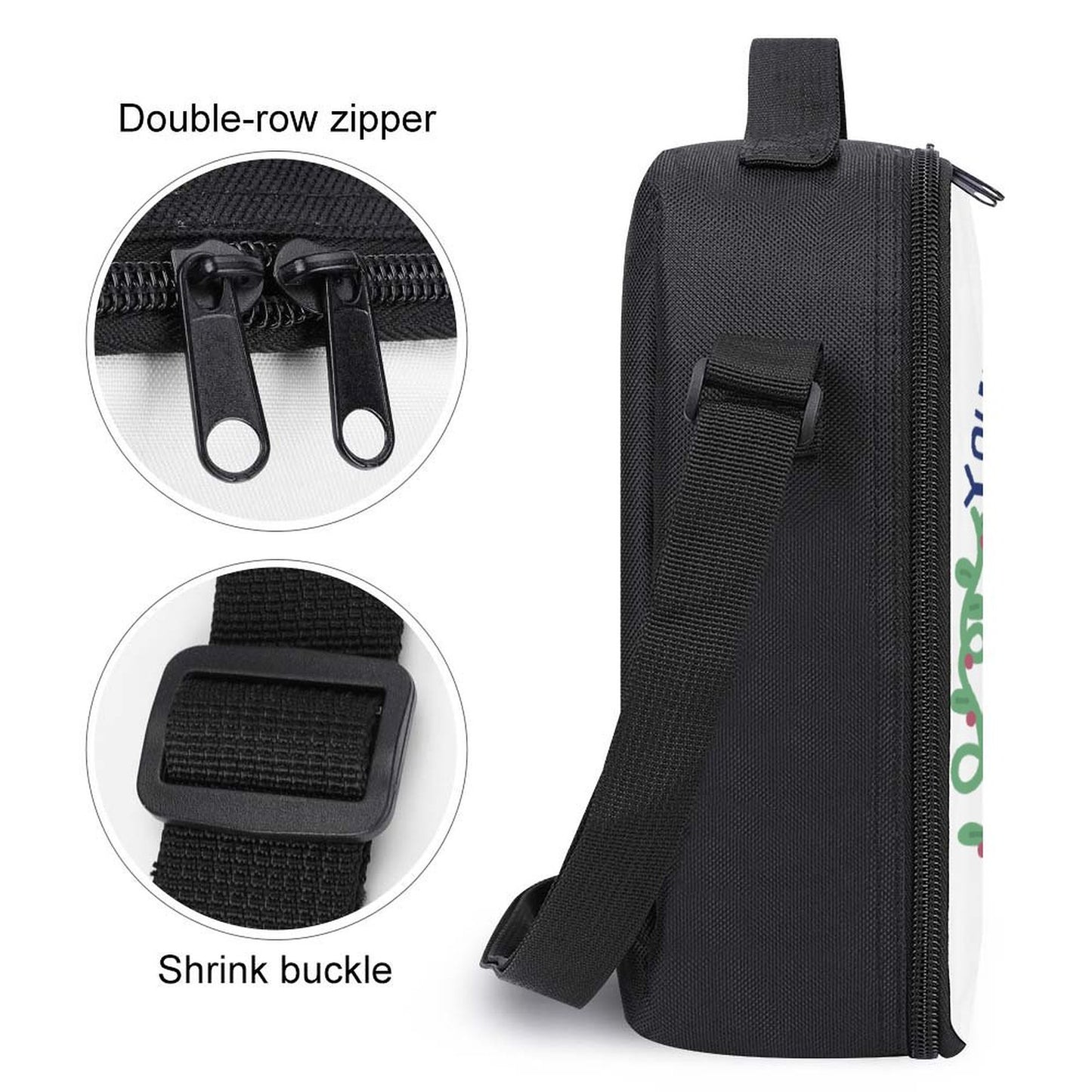 Insulated Lunch Bag Custom Print | Portable Thermal Meal Tote 600D