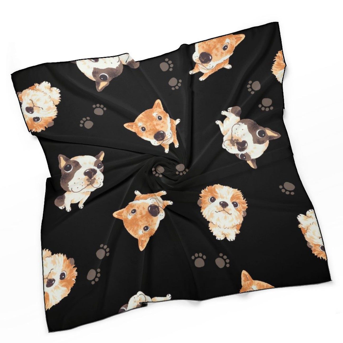 Custom Printed Scarf | Personalized Photo & Logo Silk-Feel Scarf