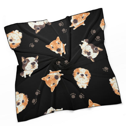 Custom Printed Scarf | Personalized Photo & Logo Silk-Feel Scarf