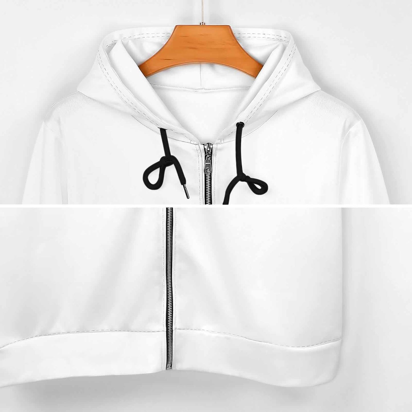 Custom Longline Hoodie | Design Your Own Full-Zip Tunic Jacket