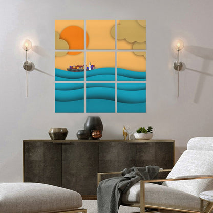 9 Panel Custom Canvas | Turn Your Photo into a Stunning Grid Wall Art Set