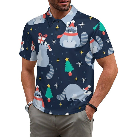 Custom Men's Pique Polo Shirt | Personalized All-Over Print Top
