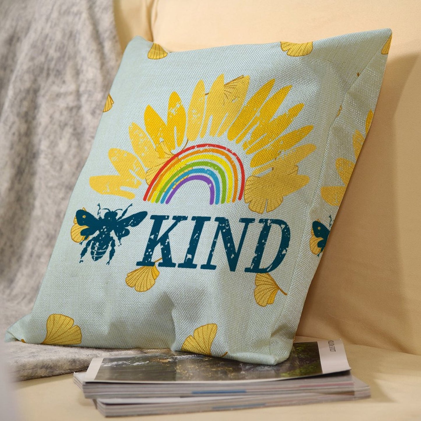 Custom Linen Throw Pillow Case | Personalized Farmhouse Cushion Cover