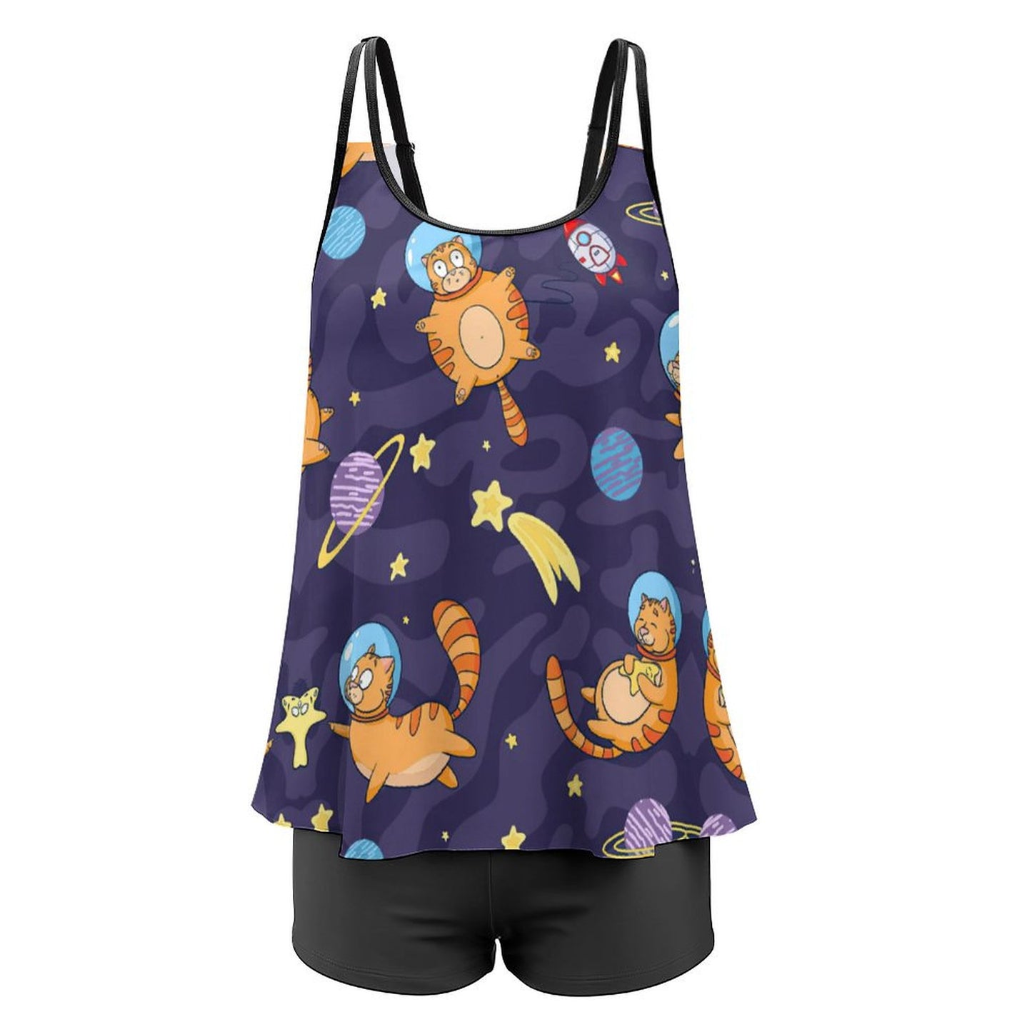 Custom Skirted Tankini Set with Boyshorts | Modest Swim Dress