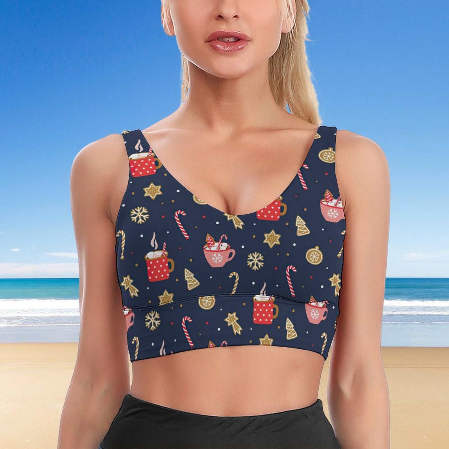 Custom Sports Bra with Your Design | Supportive & Stylish