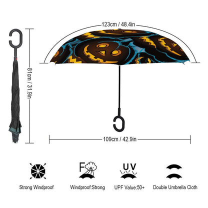 The Drip-Free Custom Reverse Umbrella | Windproof & Your Design
