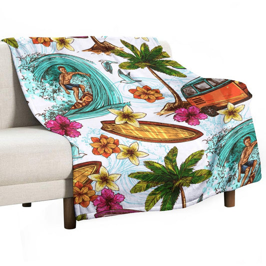 Custom Anti-Pilling Flannel Blanket | Personalized 330g Soft Throw