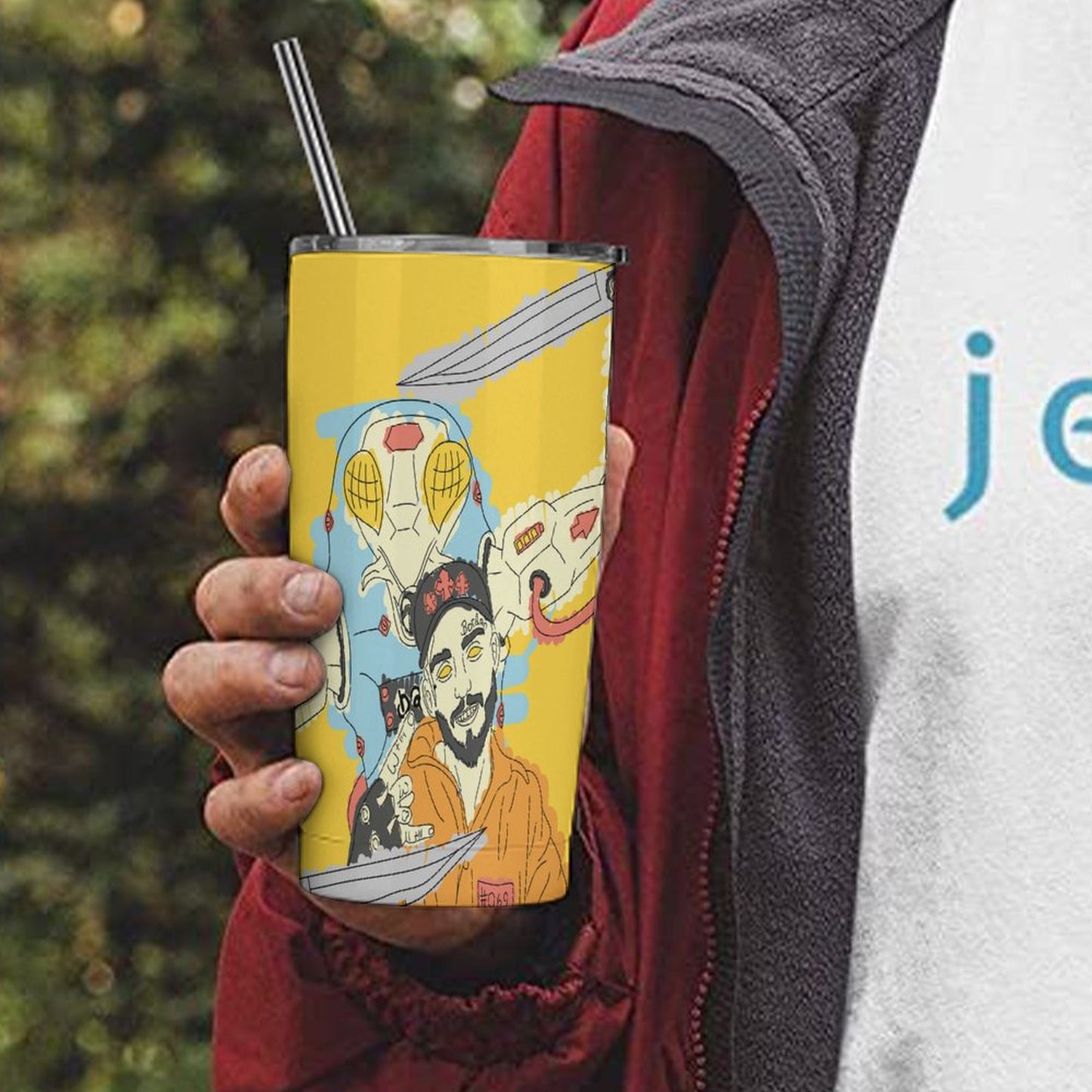 Custom All-Print 304 Stainless Steel Car Cup | Personalized Travel Mug