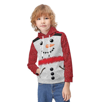 Custom Kids Brushed Fleece Hoodie | Soft Warm Pullover (Age 6-12)