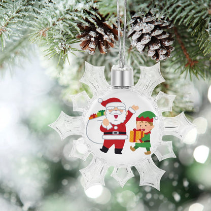 Frame a Photo in a Custom Snowflake Ornament | A Crystalline Keepsake