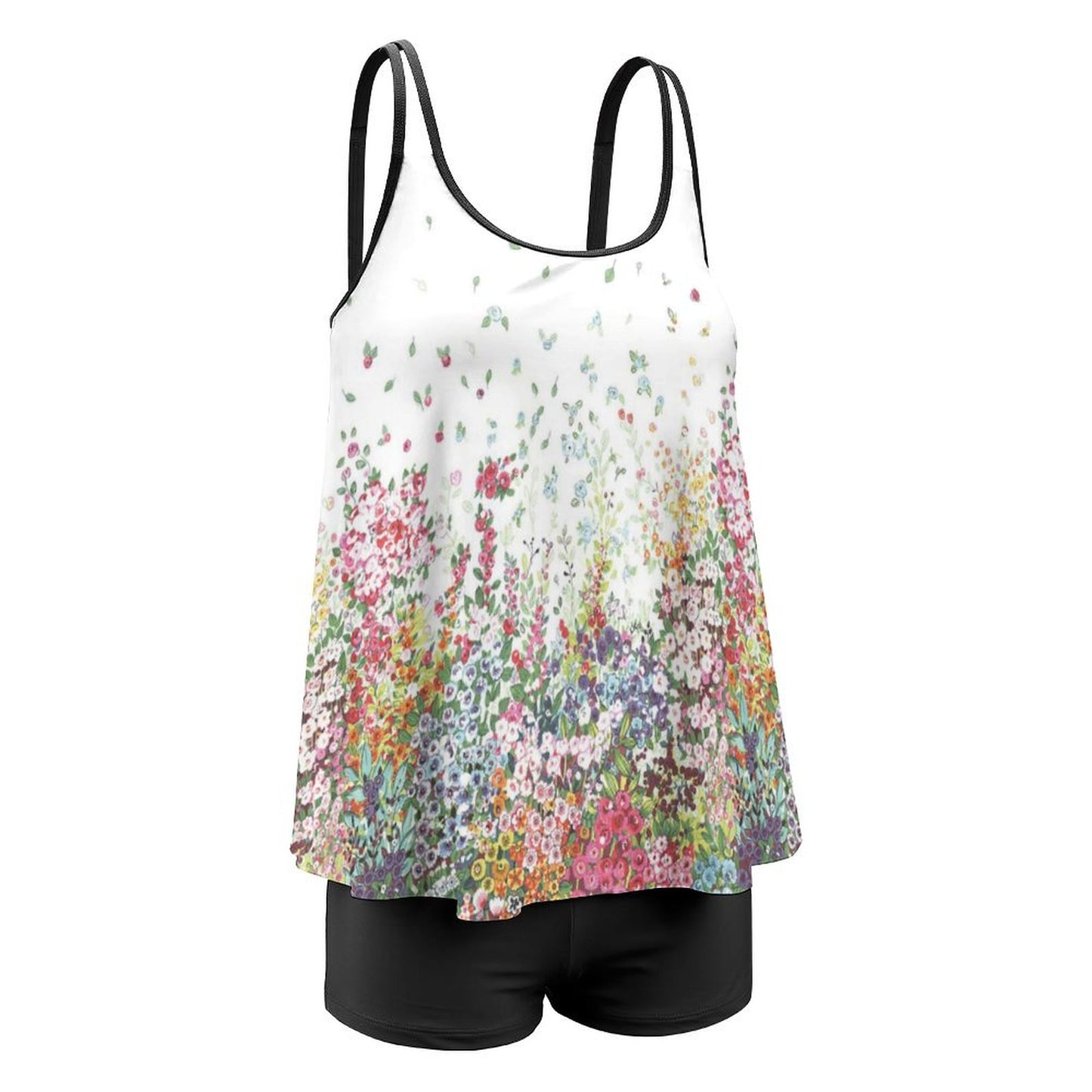 Custom Printed Modest Tankini Swimsuit Set