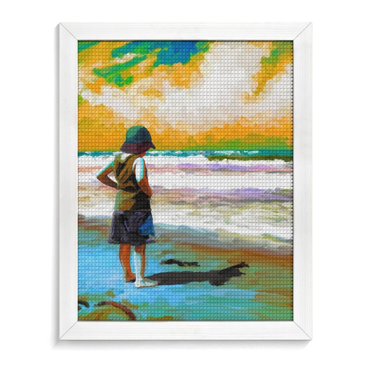 Custom Framed Diamond Painting | Square Drill Portrait Kit