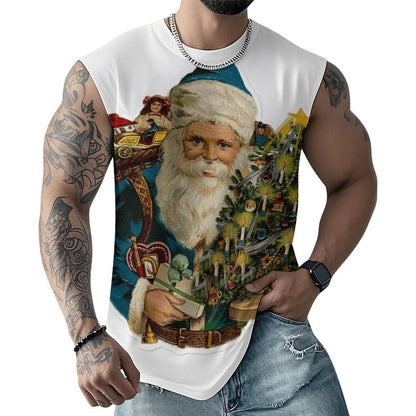 Custom Sleeveless Round Neck T-Shirt | Personalized Photo Tee