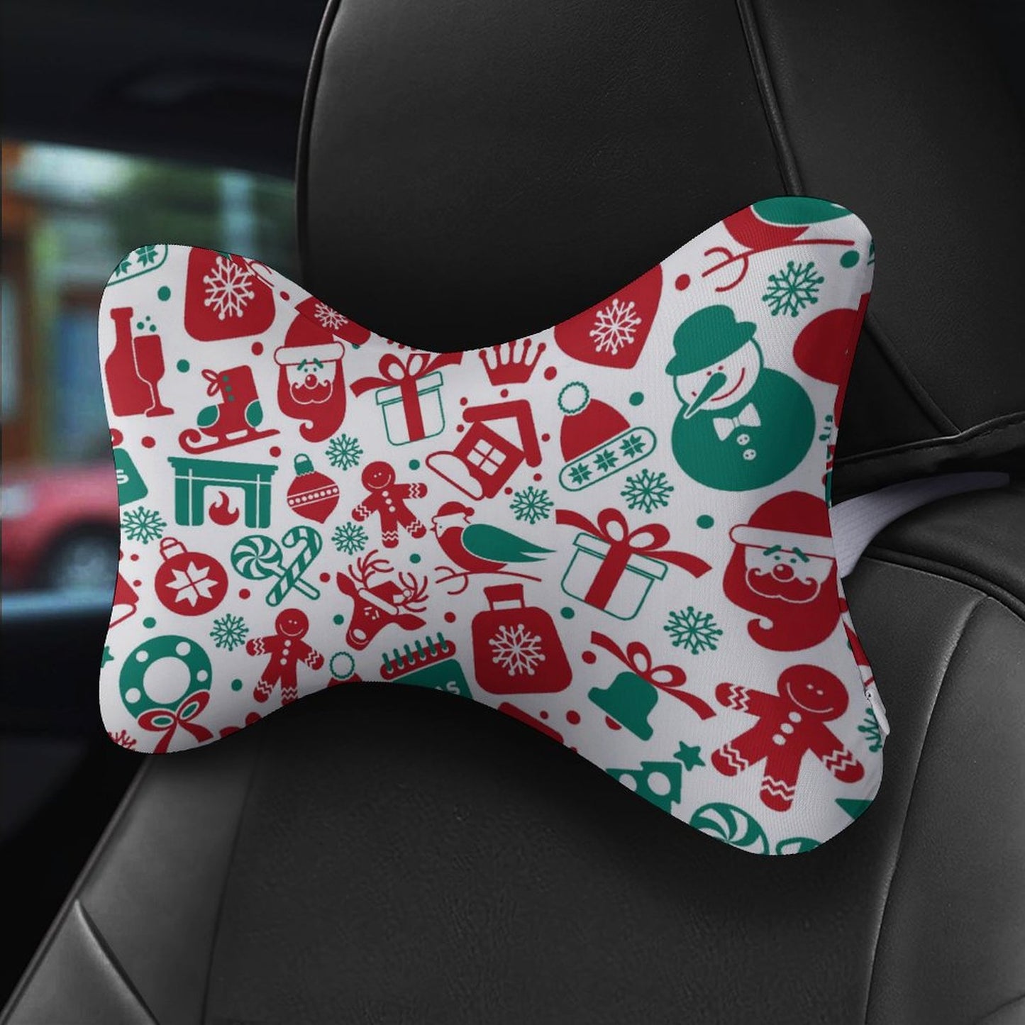 Custom Car Neck Pillow (2-Pack) | Memory Foam Headrest Support