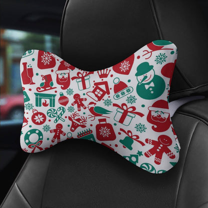 Custom Car Neck Pillow (2-Pack) | Memory Foam Headrest Support