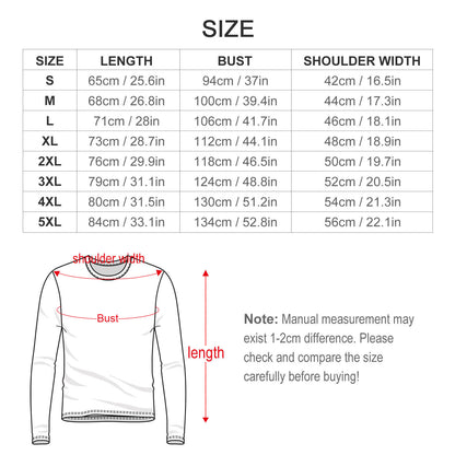 Custom All-Over Print Long Sleeve T-Shirt: Men's Full Graphic Tee