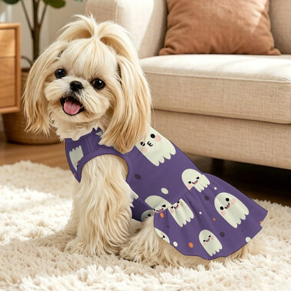 Pet Dress Purple, Ghost, Cartoon