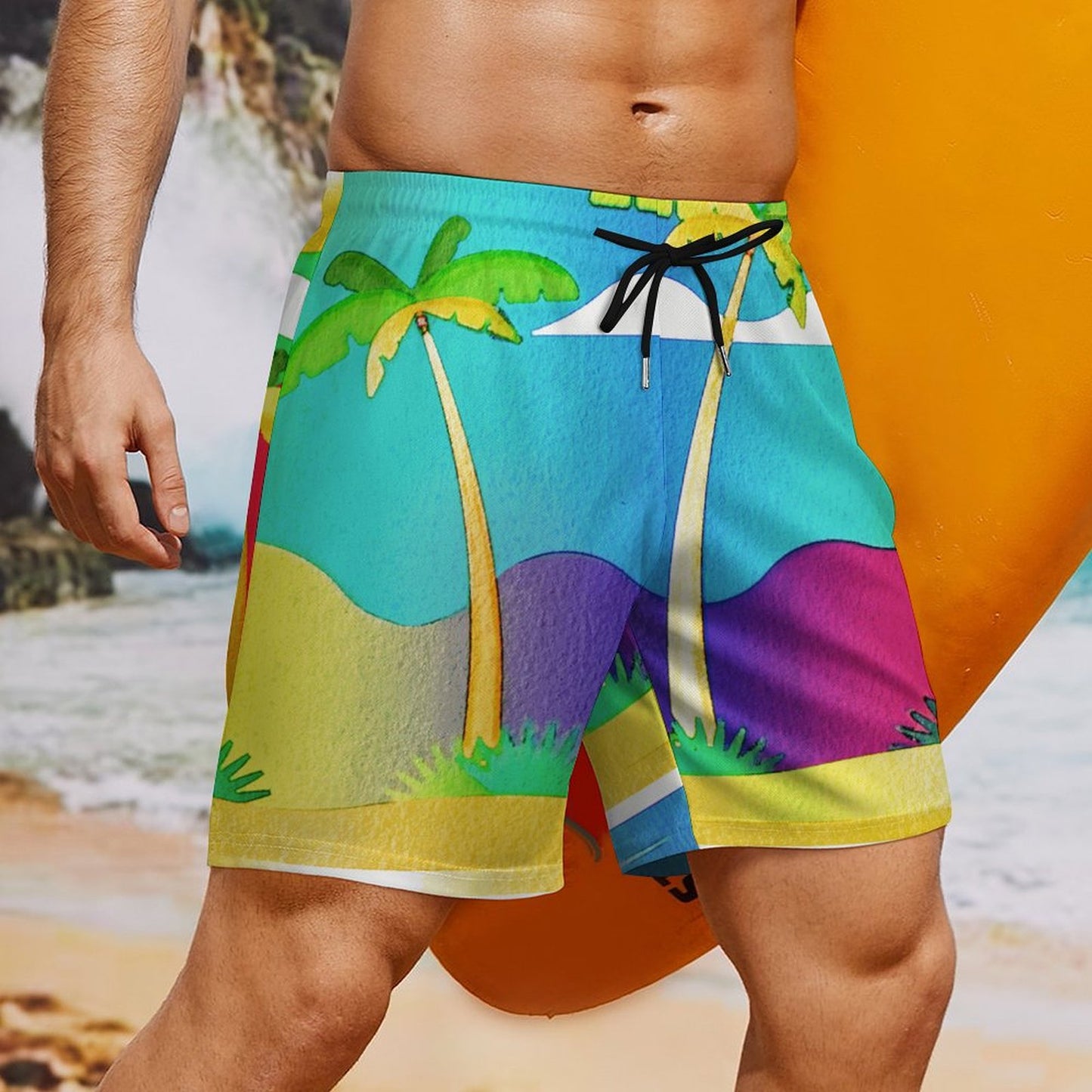 Custom Sport Beach Pants | Personalized Mesh & Milk Silk Shorts