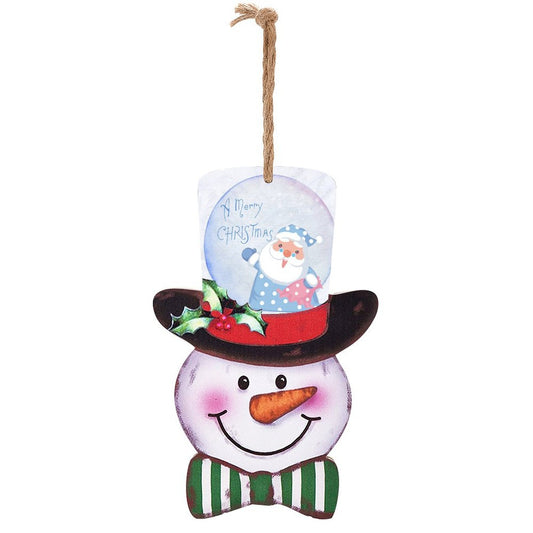 Welcome Guests with a Custom Wooden Snowman Sign | Personalized Decor