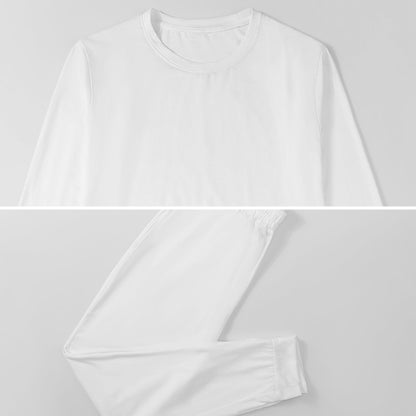 Custom Men's Soft Pajama Set | Long Sleeve Lounge Sleepwear (S-6XL)