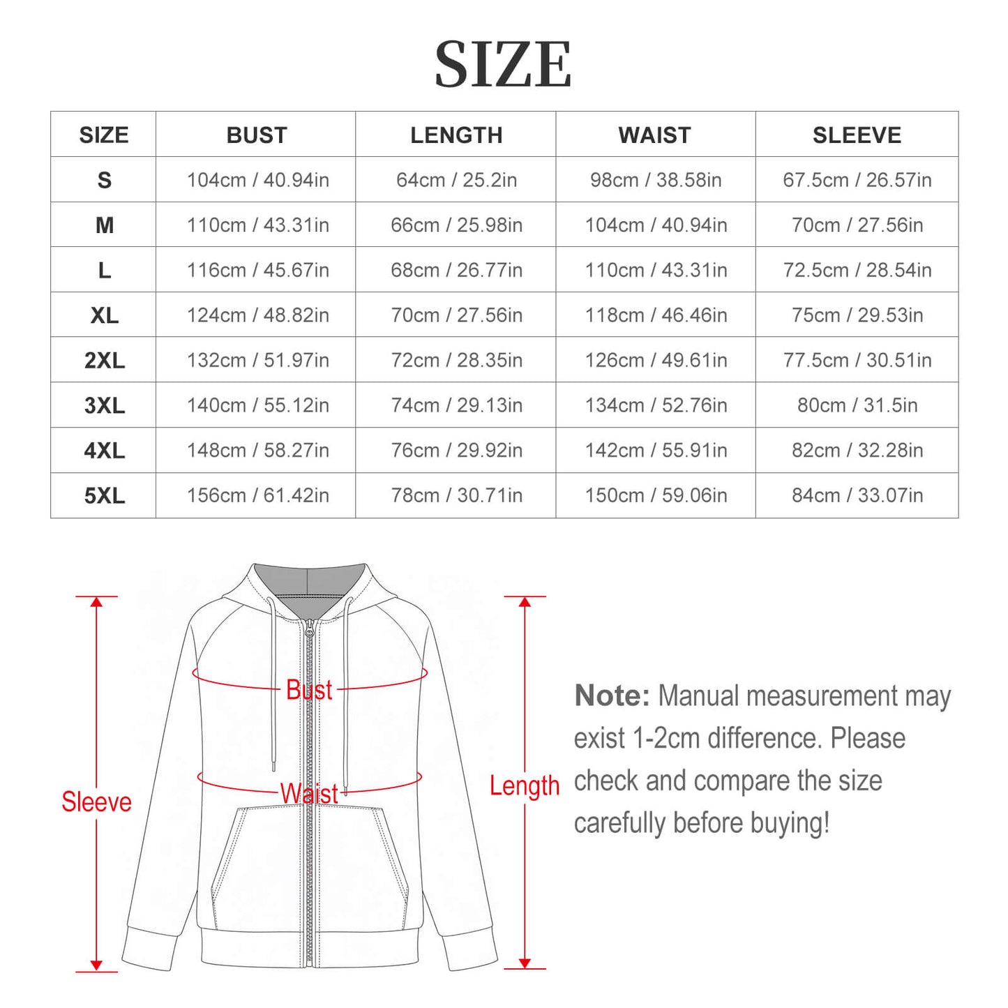 Women's Waffle Knit Full-Zip Hoodie with Custom Print