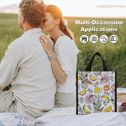 Custom Roll Top Lunch Bag | Personalized Foldable Cooler Sack