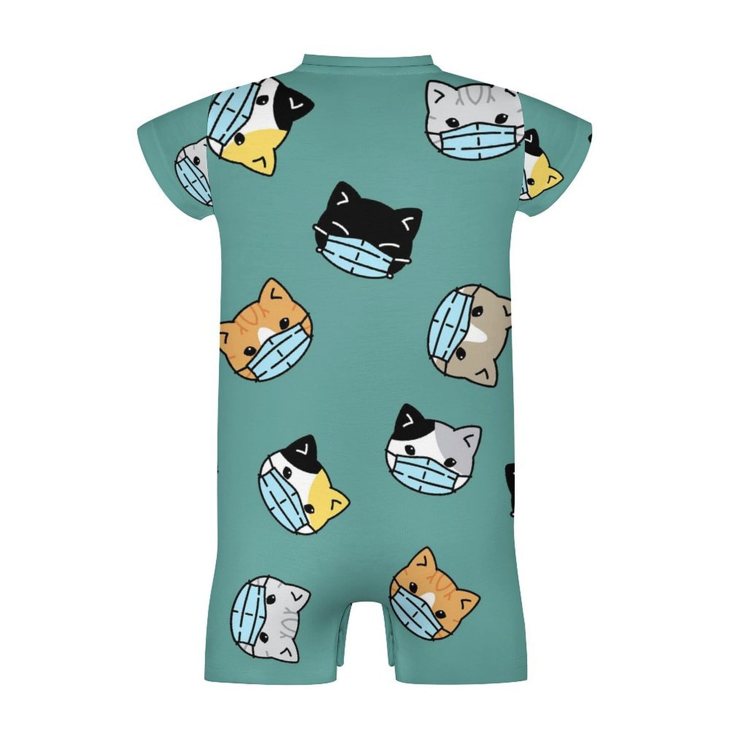 Custom Printed Cotton Baby Bodysuit with Easy-Change Snaps
