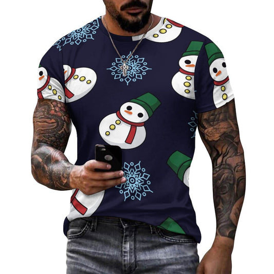 Custom All-Over Print Men's Cotton T-Shirt | Design Your Own Tee