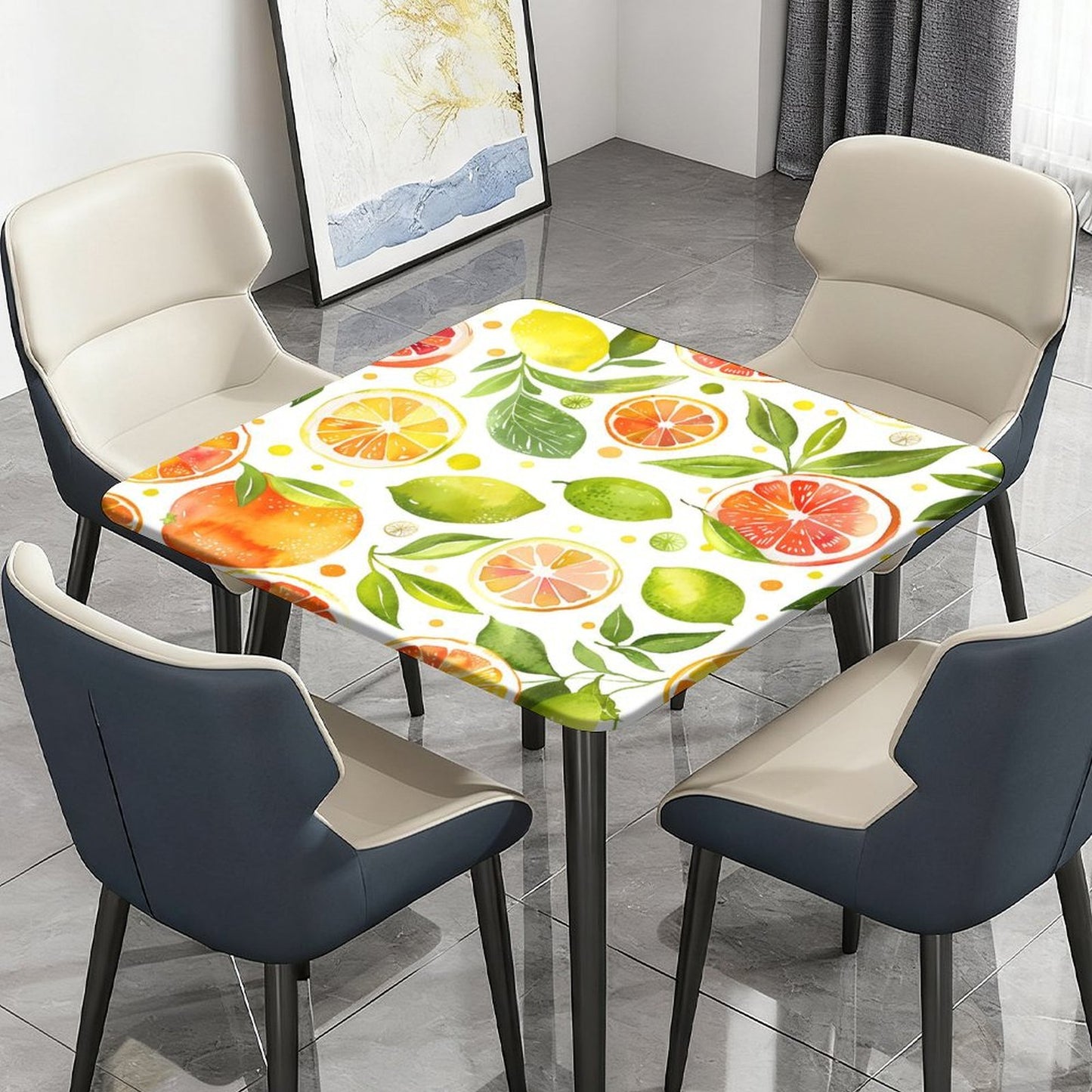 Custom Fitted Square Tablecloth for Patio, Dining & Events