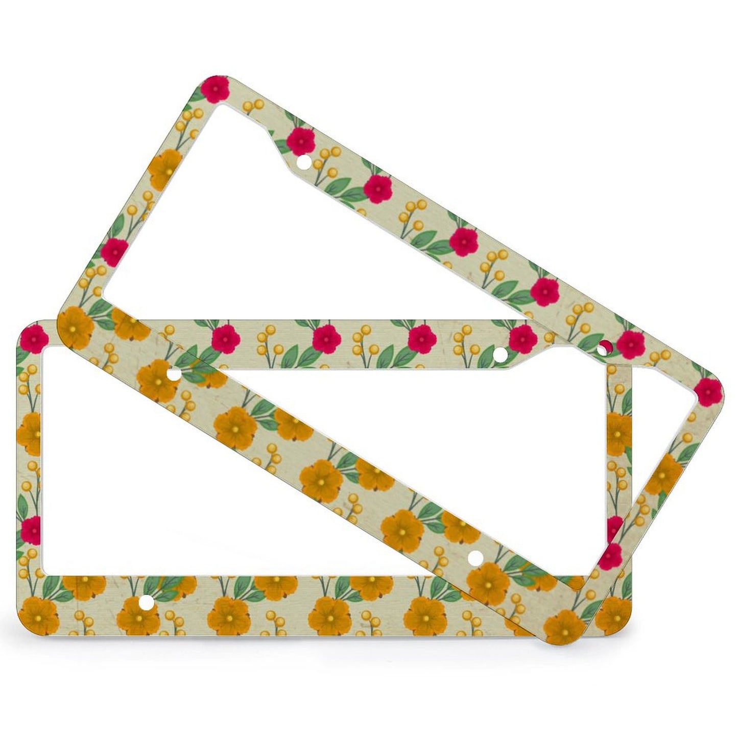 Custom Aluminum License Plate Frame (Pair) | Slim No-Block Fit