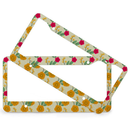 Custom Aluminum License Plate Frame (Pair) | Slim No-Block Fit