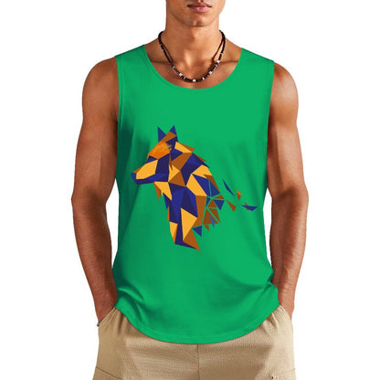 Custom Cotton Vest | Personalized Heat Press Tank Top (Multi-Color)