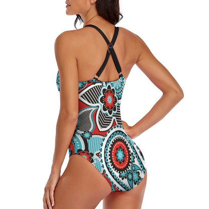 Custom One Piece Swimsuit Adjustable Strap | Tummy Control Monokini
