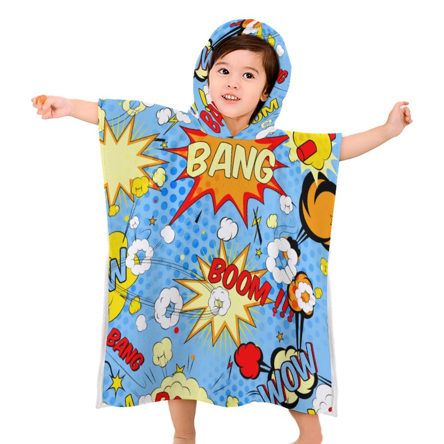 Personalized Kids Hooded Towel | Custom Photo Bath Wrap