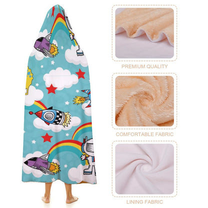 Custom Hooded Blanket | Personalized Wearable Photo Throw