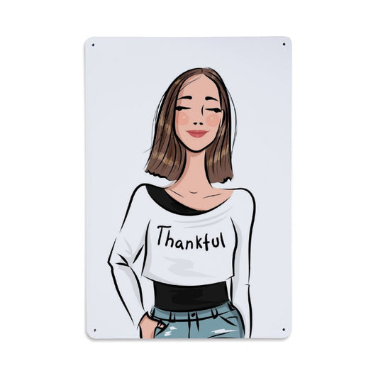 Custom Vertical Aluminum Sign | Personalized Portrait Metal Art