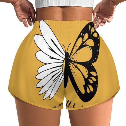 Custom Women's Sport Shorts | Personalized Milk Silk Gym Shorts
