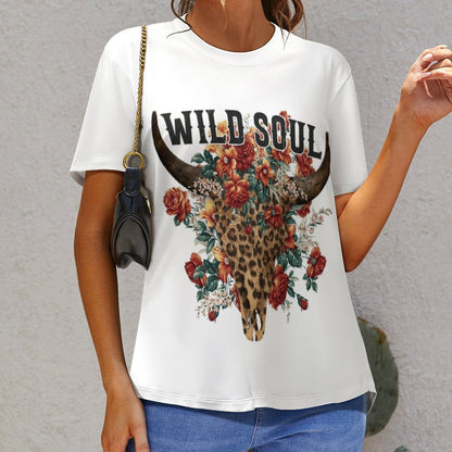 Custom Women's All-Over Print T-Shirt | Soft Cotton-Feel Fabric