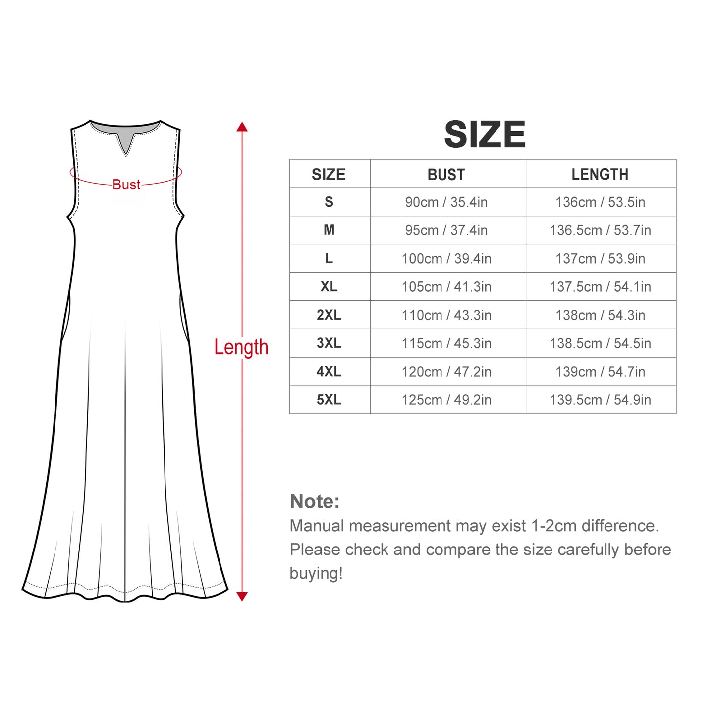 Custom Print Sleeveless Maxi Dress | Personalized Ankle-Length Dress