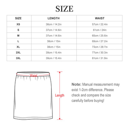 Custom Mini Skirt with Photo | Personalized Bodycon Skirt
