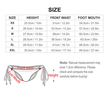 Custom Tie-Side Bikini Bottoms: Adjustable String Swim Briefs