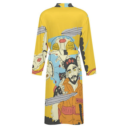 Custom Photo Silk Robe | Personalized Milk Silk Loungewear Gift