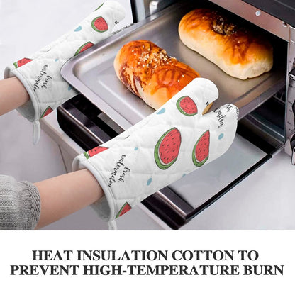 Personalized Heat Resistant Oven Mitts | Custom Extra-Long BBQ & Baking Gloves