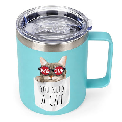 Custom 12oz Stainless Steel Insulated Mug with Double-Sided Print