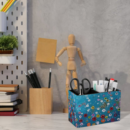 Custom Leather Pen Holder | Personalized Desk Organizer for Office