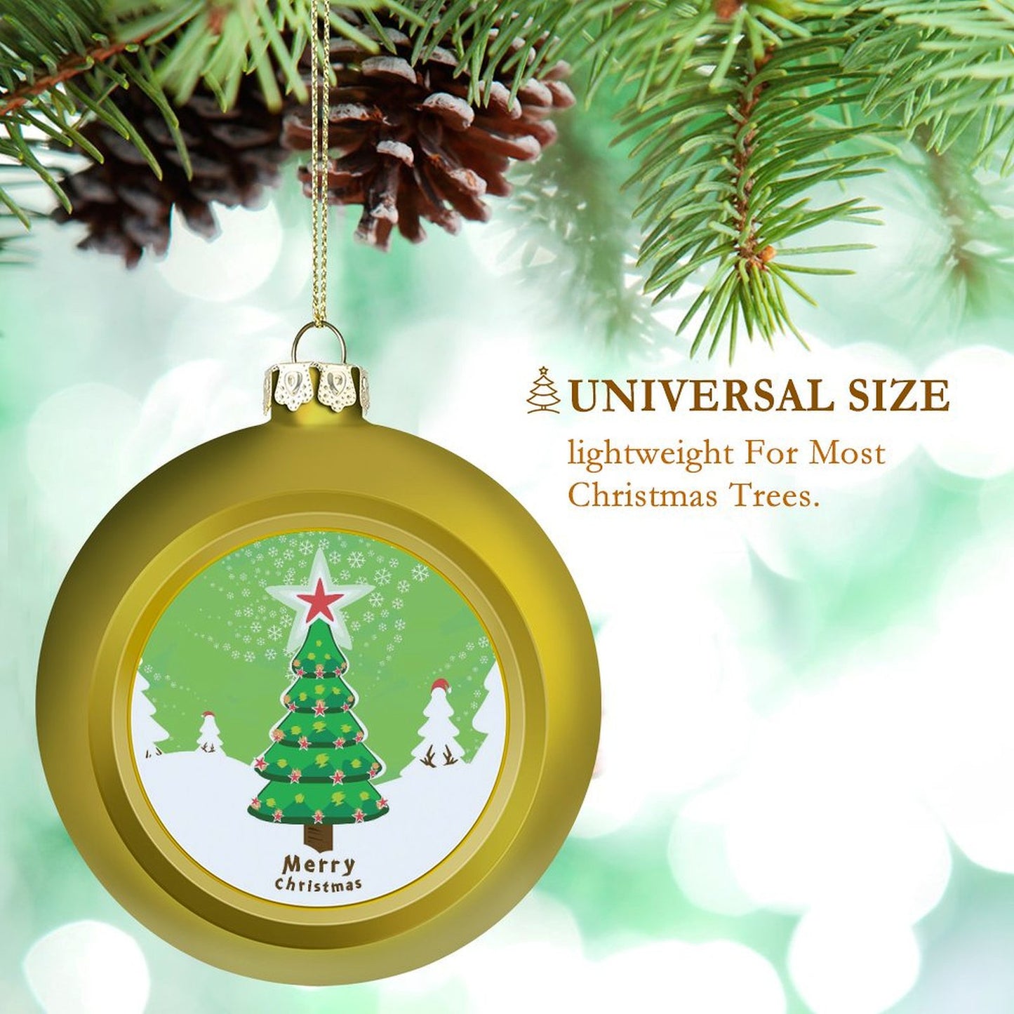 Create Small Custom Ornaments | Your Photo on 4cm Mini Baubles