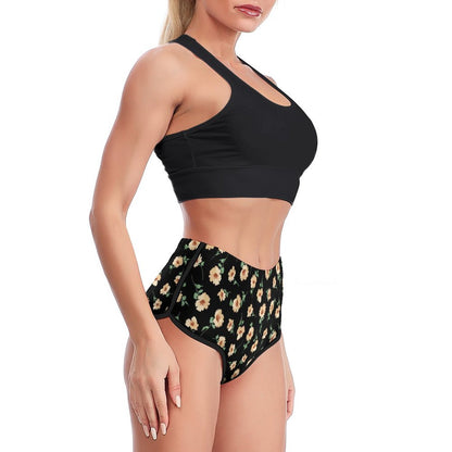 Custom Yoga Shorts | Personalized High-Waist Workout Shorts with Full Print